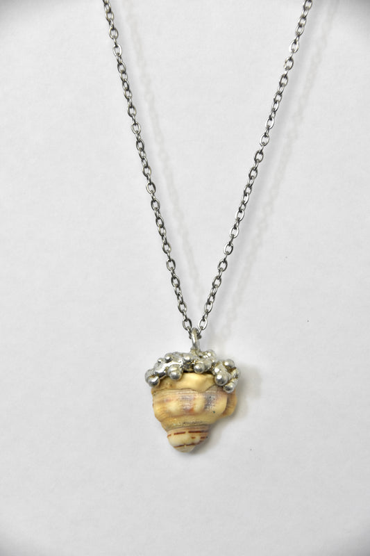 Bubbly Yellow Shell Necklace