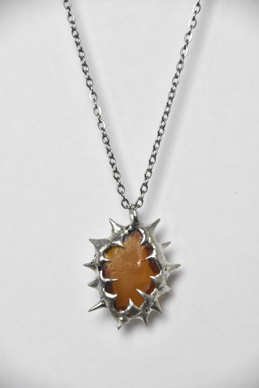 Spiky Brown Necklace